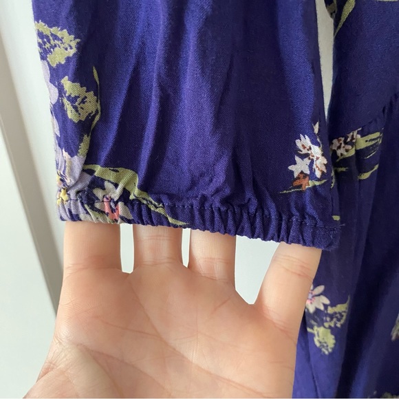 Brixon Ivy Floral Janella Romper, XS, Blue Floral - Picture 4 of 10